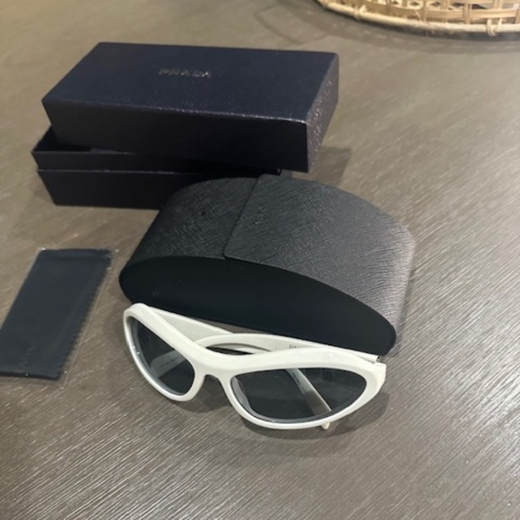 Prada Symbole White Sunglasses - Picture 1 of 16